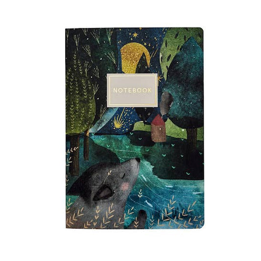 The Wolf Cub and the moon Notebook