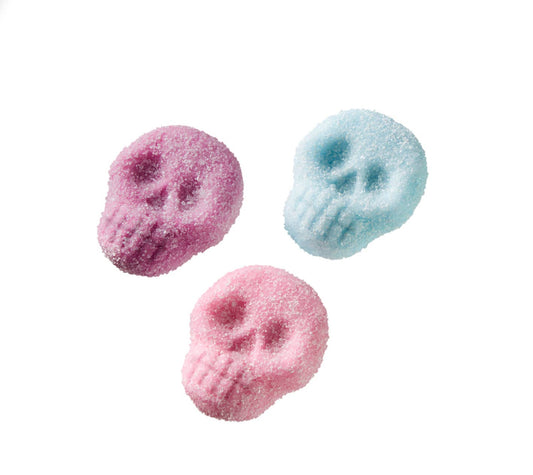 Foamy Sour Skulls Swedish Gummies  4 oz