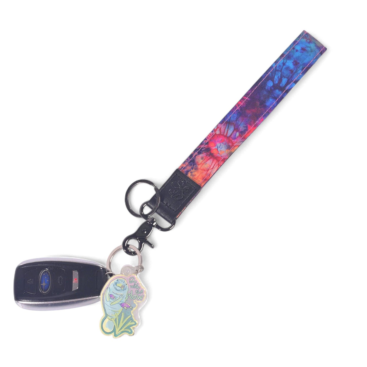 Tie-Dye Bloom Wristlet/Keychain
