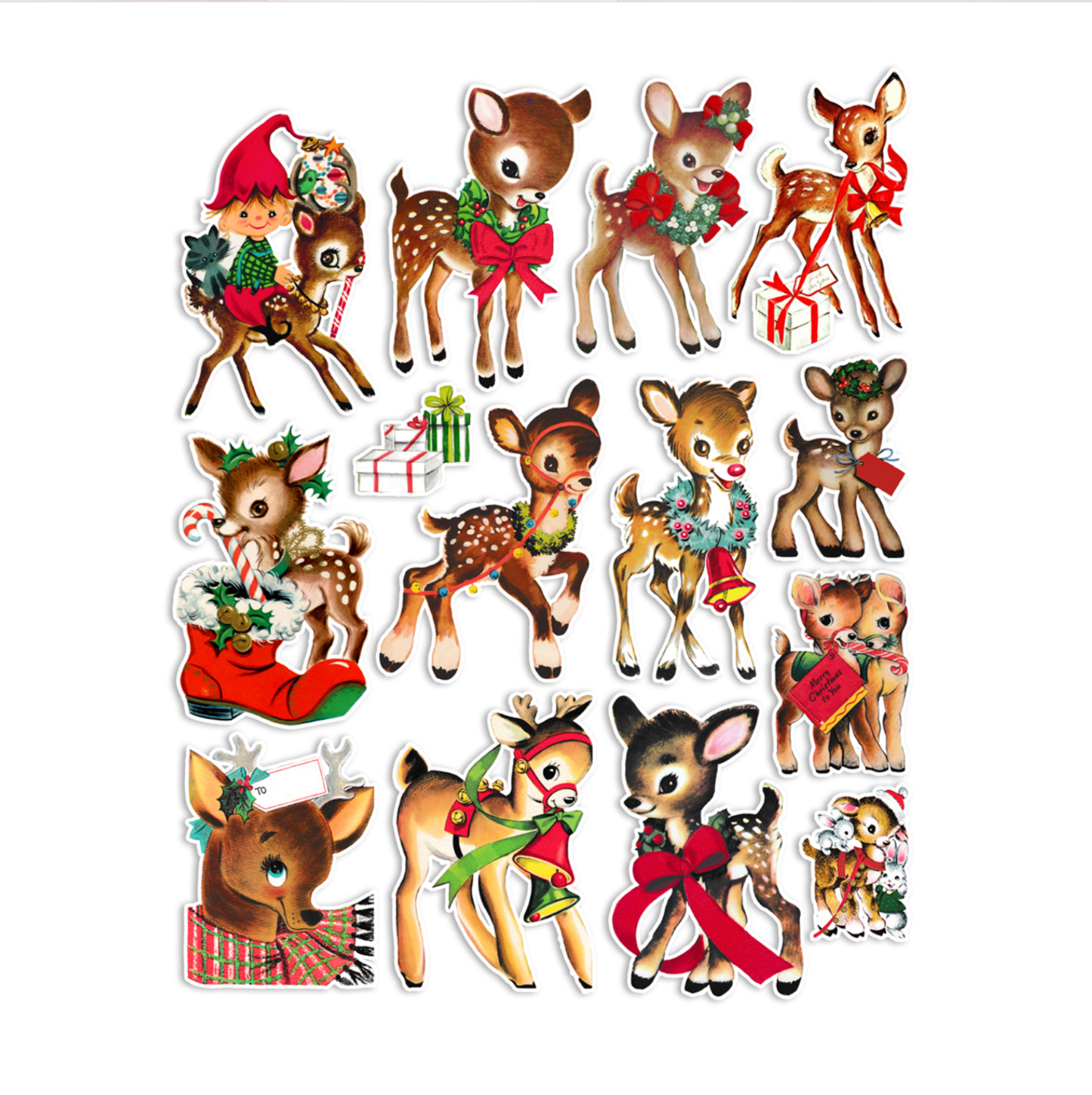 Vintage Prancer Reindeer Ephemera