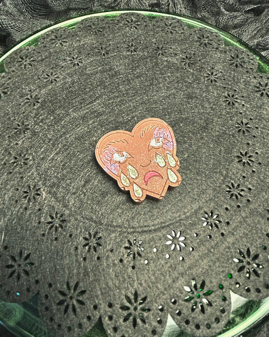 Crying Heart Chocolate Medallion