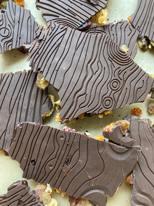 Pecan Cherry Chocolate Tree Bark