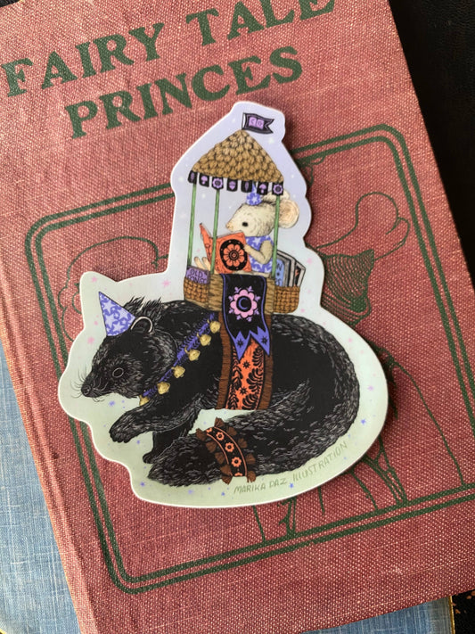 Booksworth and the Binturong Sticker