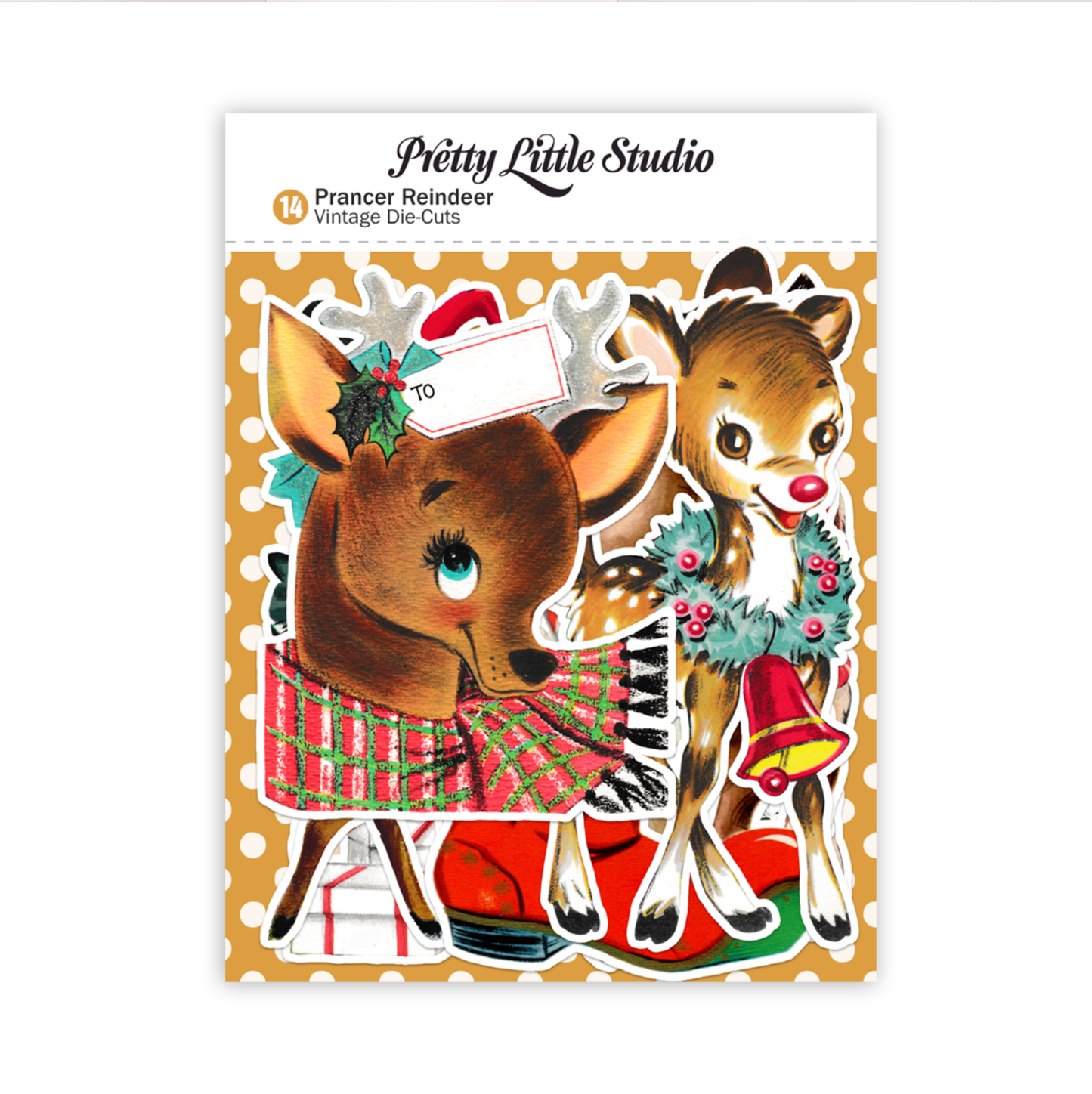Vintage Prancer Reindeer Ephemera