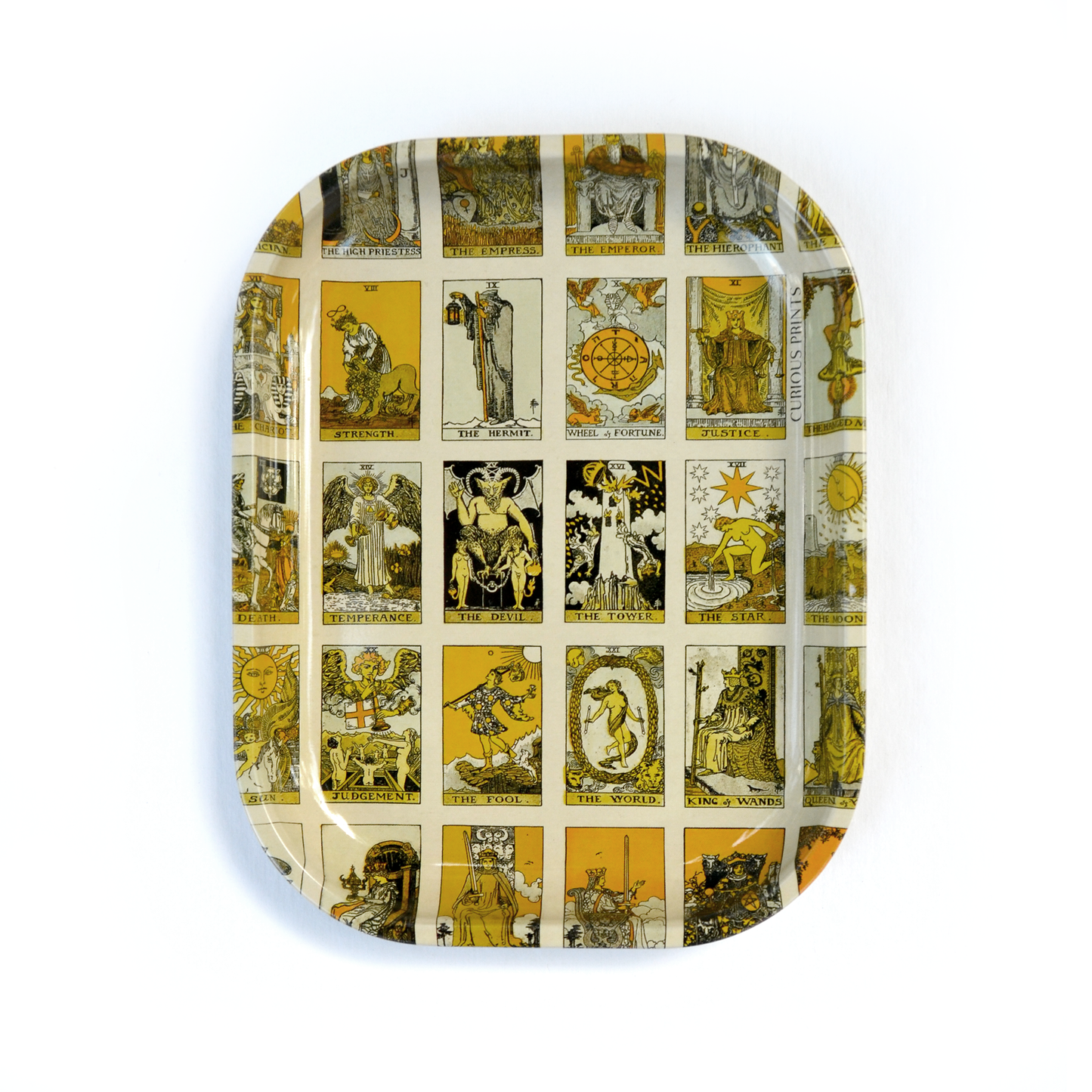 Vintage Tarot Card Print Trinket/Rolling Tray