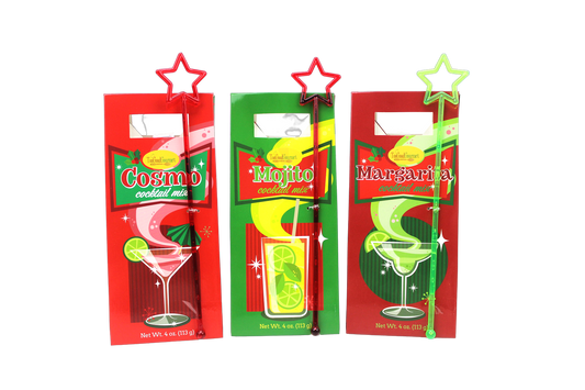 Retro Cocktail Bags with Wands (4oz)