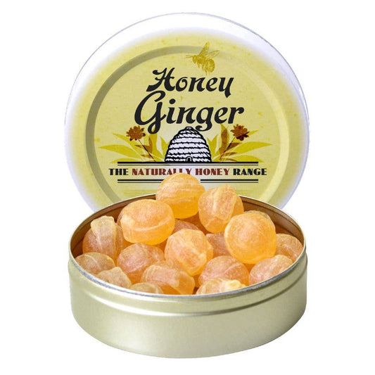 French Hard Candies - Apipharma Honey Ginger - 20% Honey from Auvergne - France