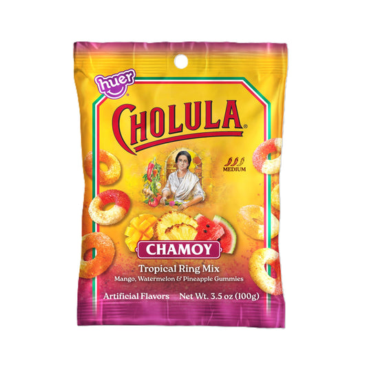 Grandpa Joe's Candy Shop - Cholula Chamoy Tropical Gummy Ring Mix, 3.5oz, 15ct