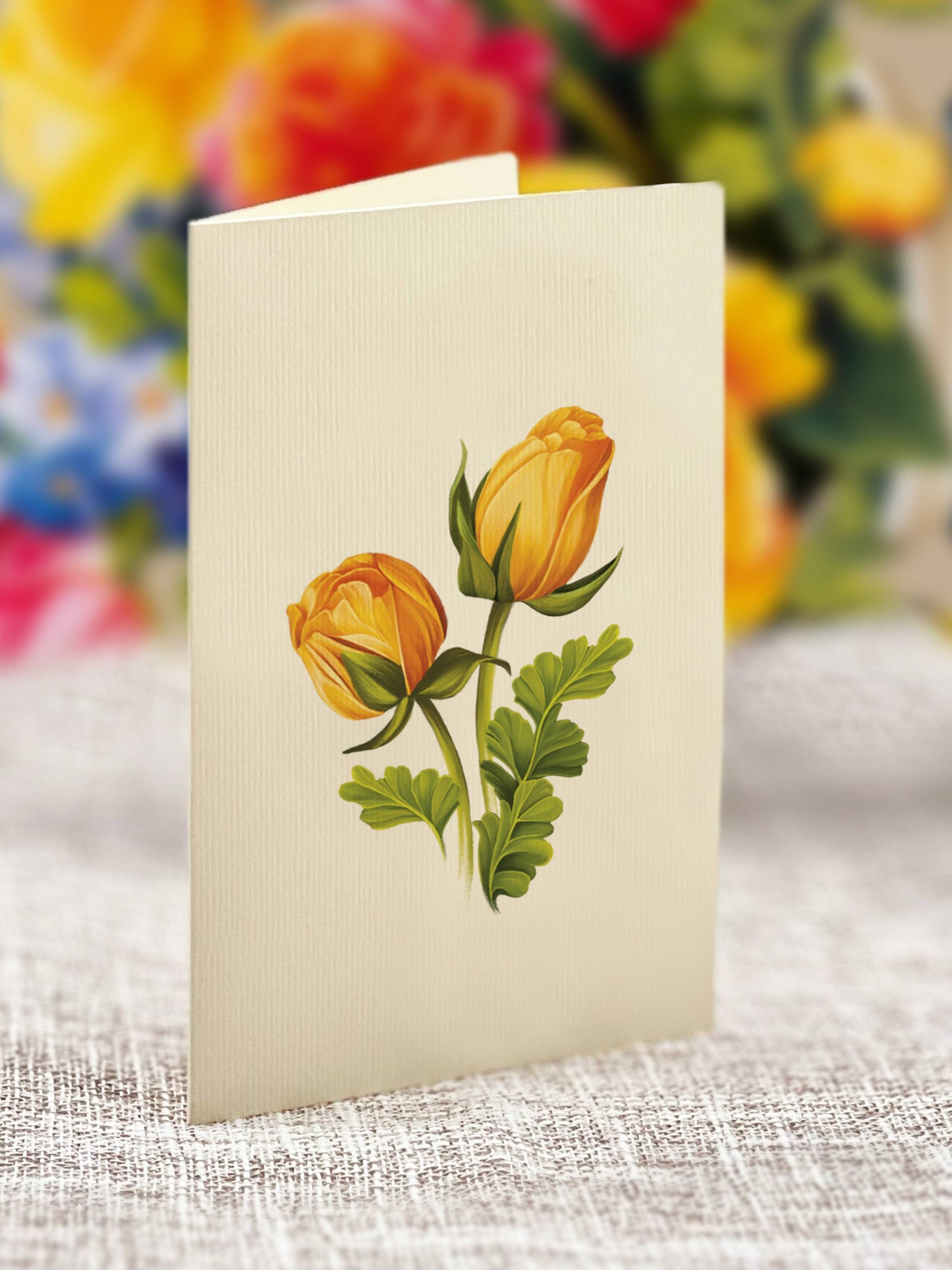FreshCut Paper LLC - Mini Sorbet Roses (10 Pop-up Greeting Cards)