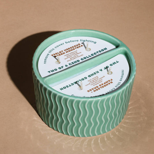 Two of a Kind Candles: Greenhouse + Forest Floor | Blood Orange + Woodland Sage