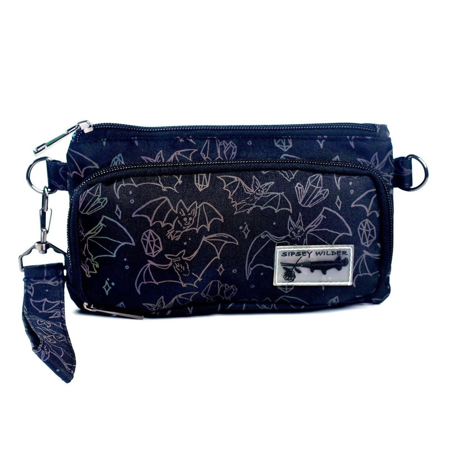 Crystal Cave Bats Venture Wallet 3.0 (Reflective Holographic!): Wallet & Wristlet Only