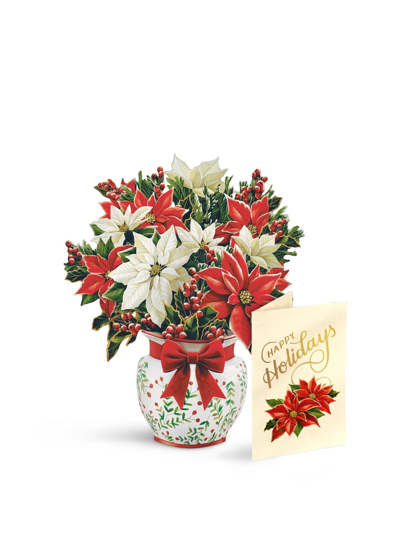 Mini Festive Poinsettias