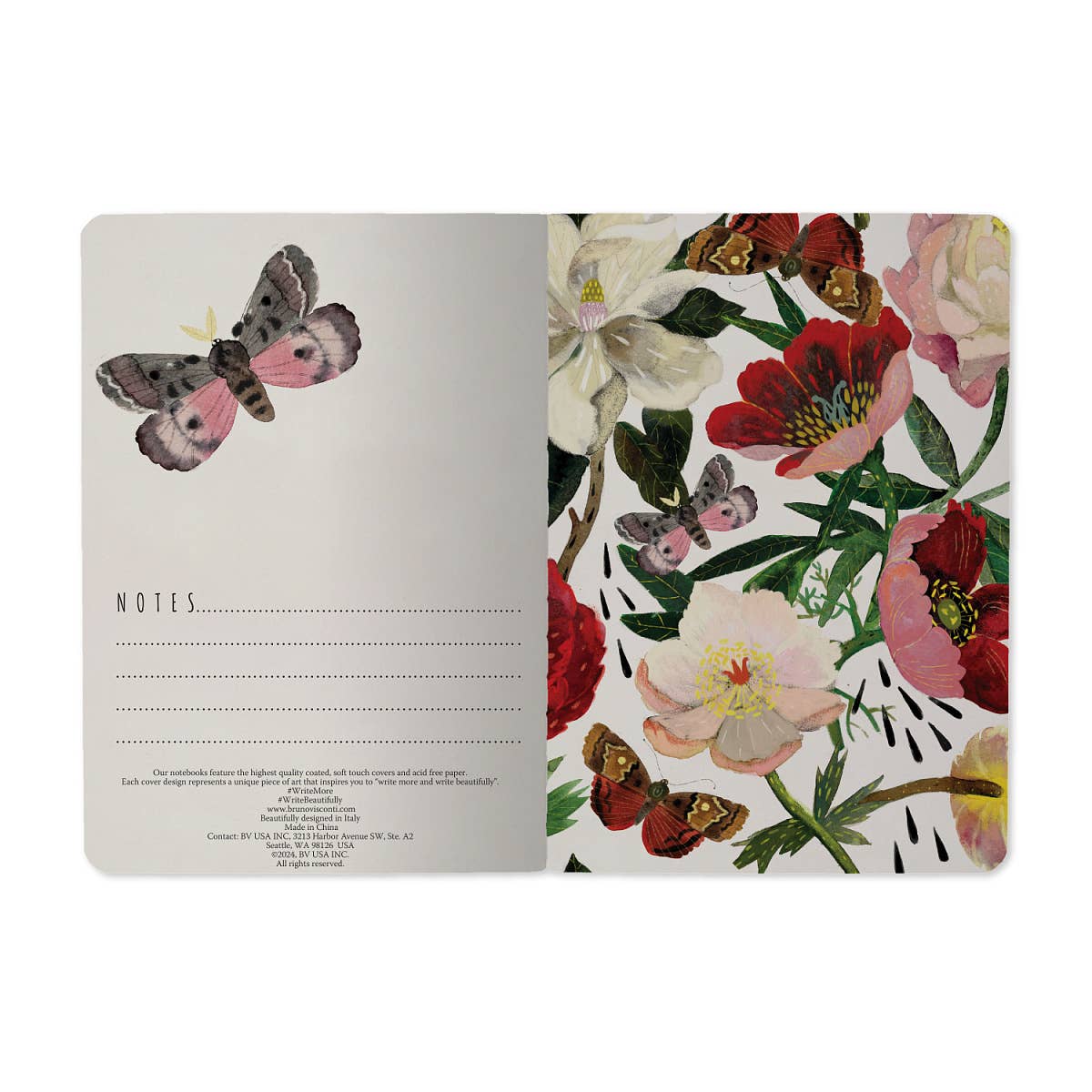 Small Notebook Peonies