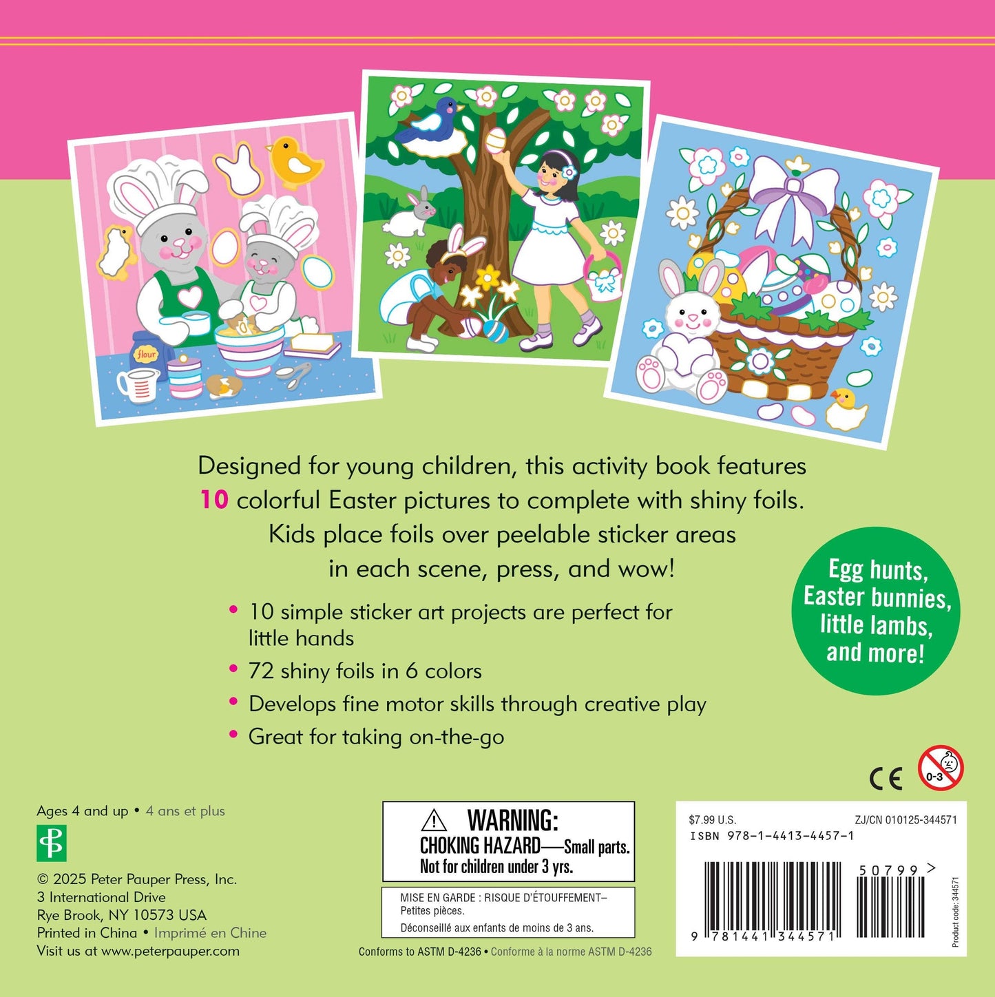 Color-By-Foil Sticker Book - Easter