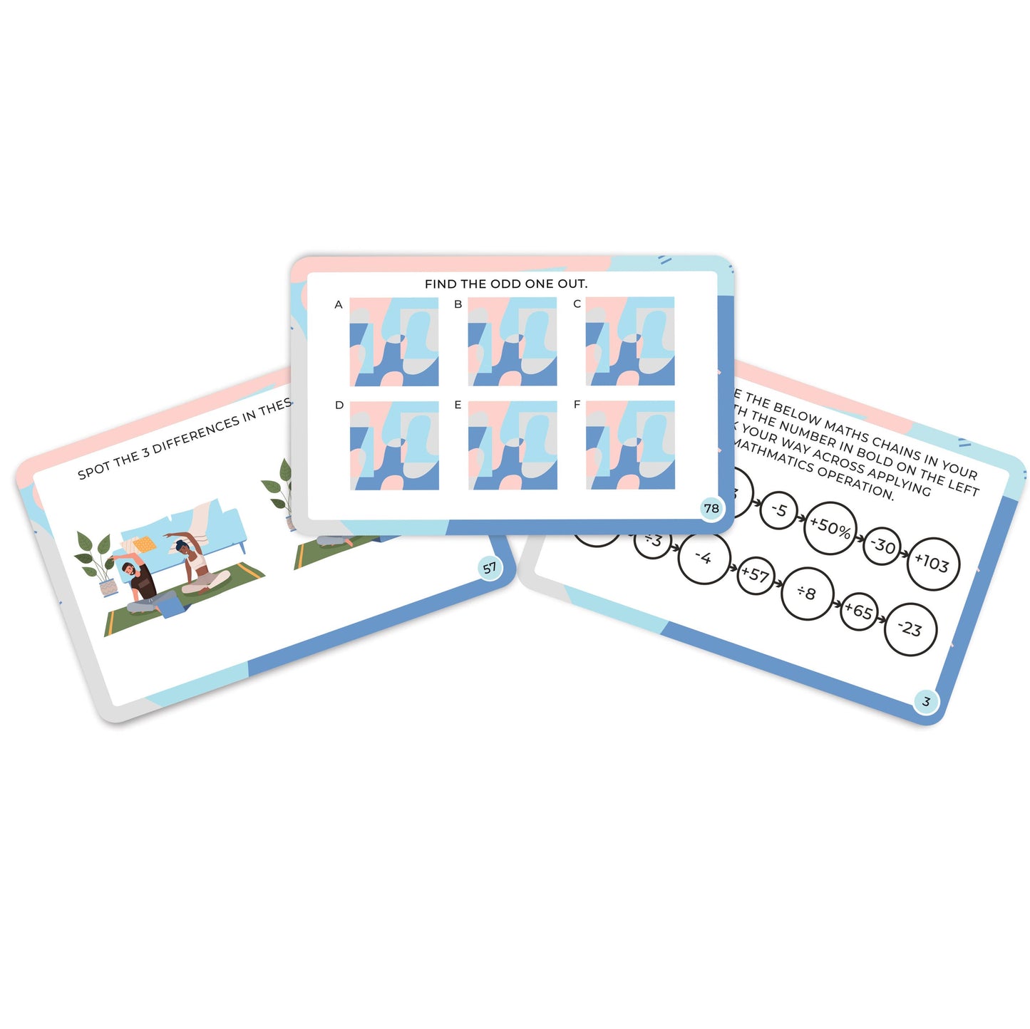 Mindfulness Brain Training Puzzles Cards