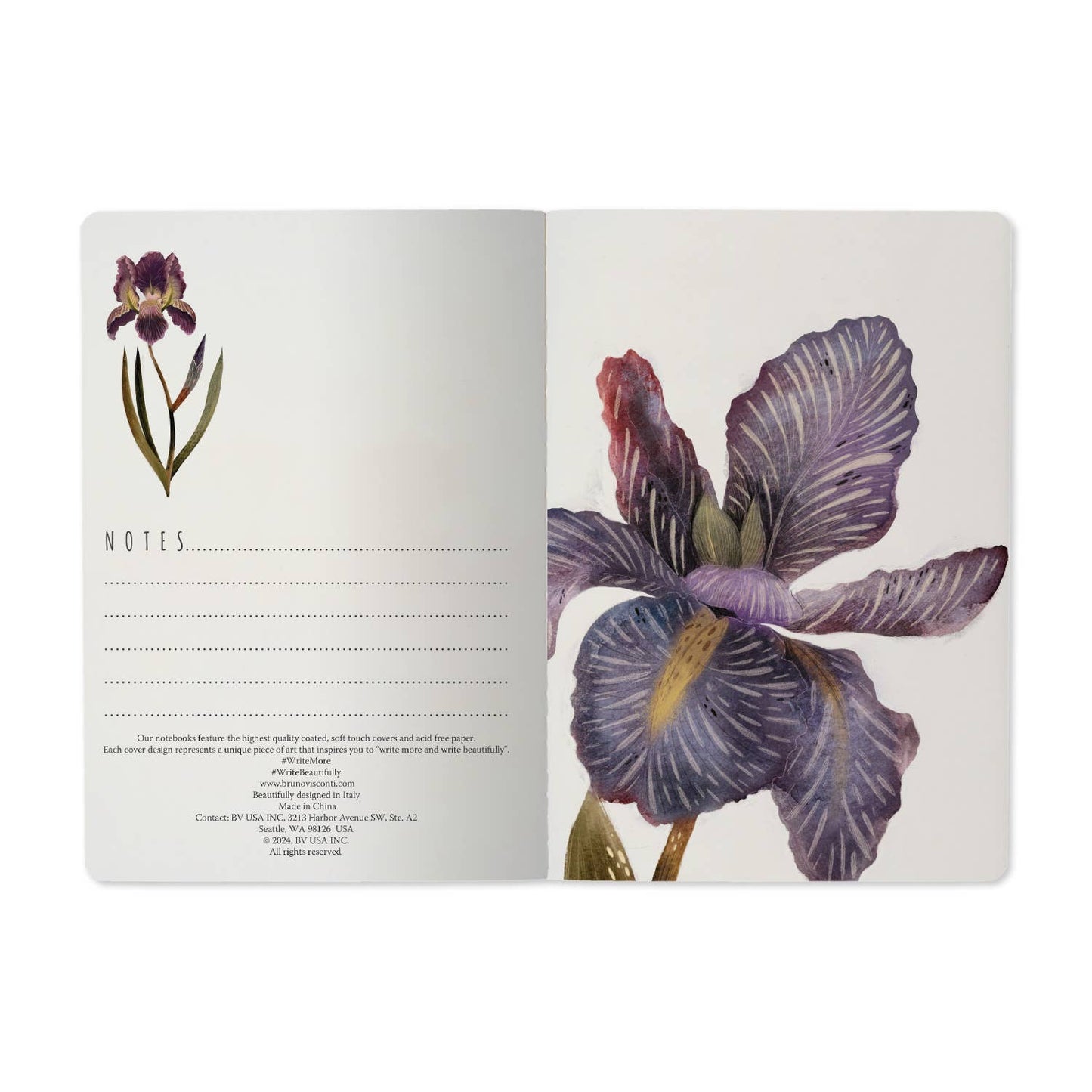 Irises Notebook