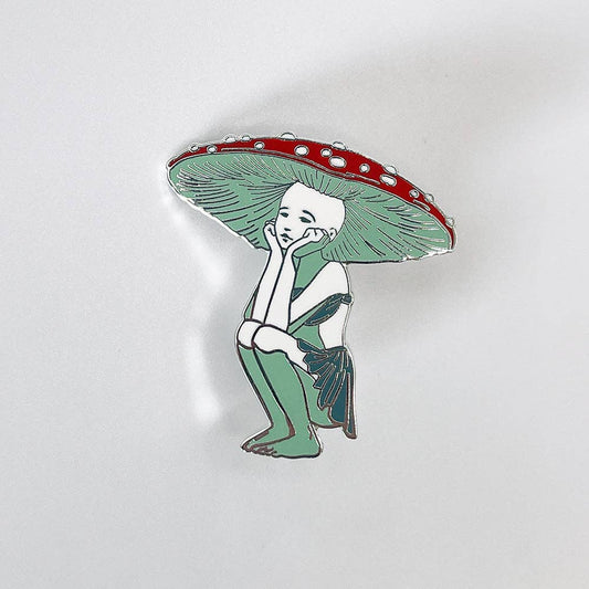 Strike Gently Co - Shroom Girl Pin