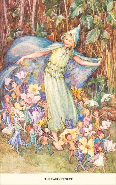 The Fairy Troupe - Vintage Image, Magnet