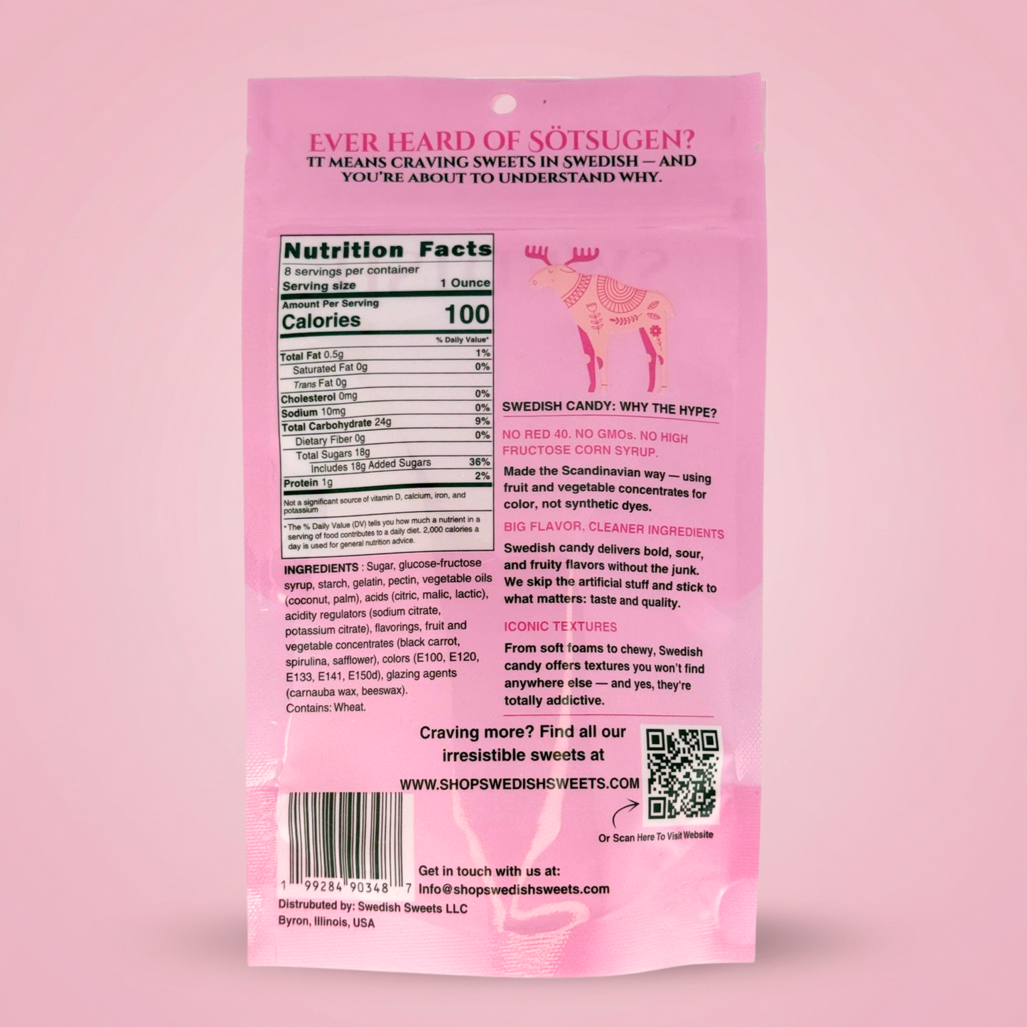 Sweet Mix with Bubs Mix Swedish Gummies 1/2lb Bag