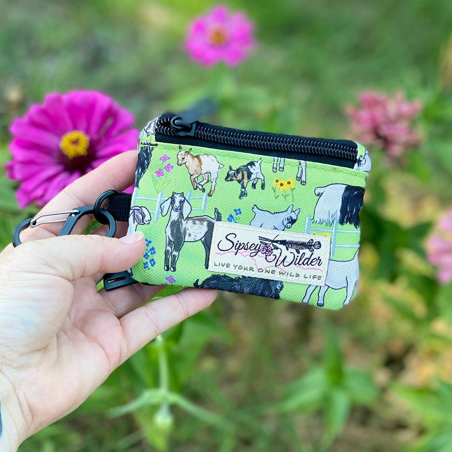 Tie-Dye Bloom Clip Wallet