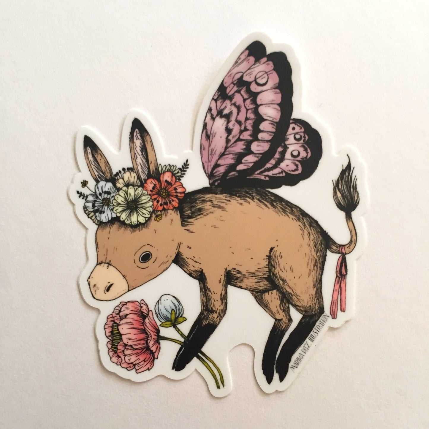 Donkey Fairy Sticker