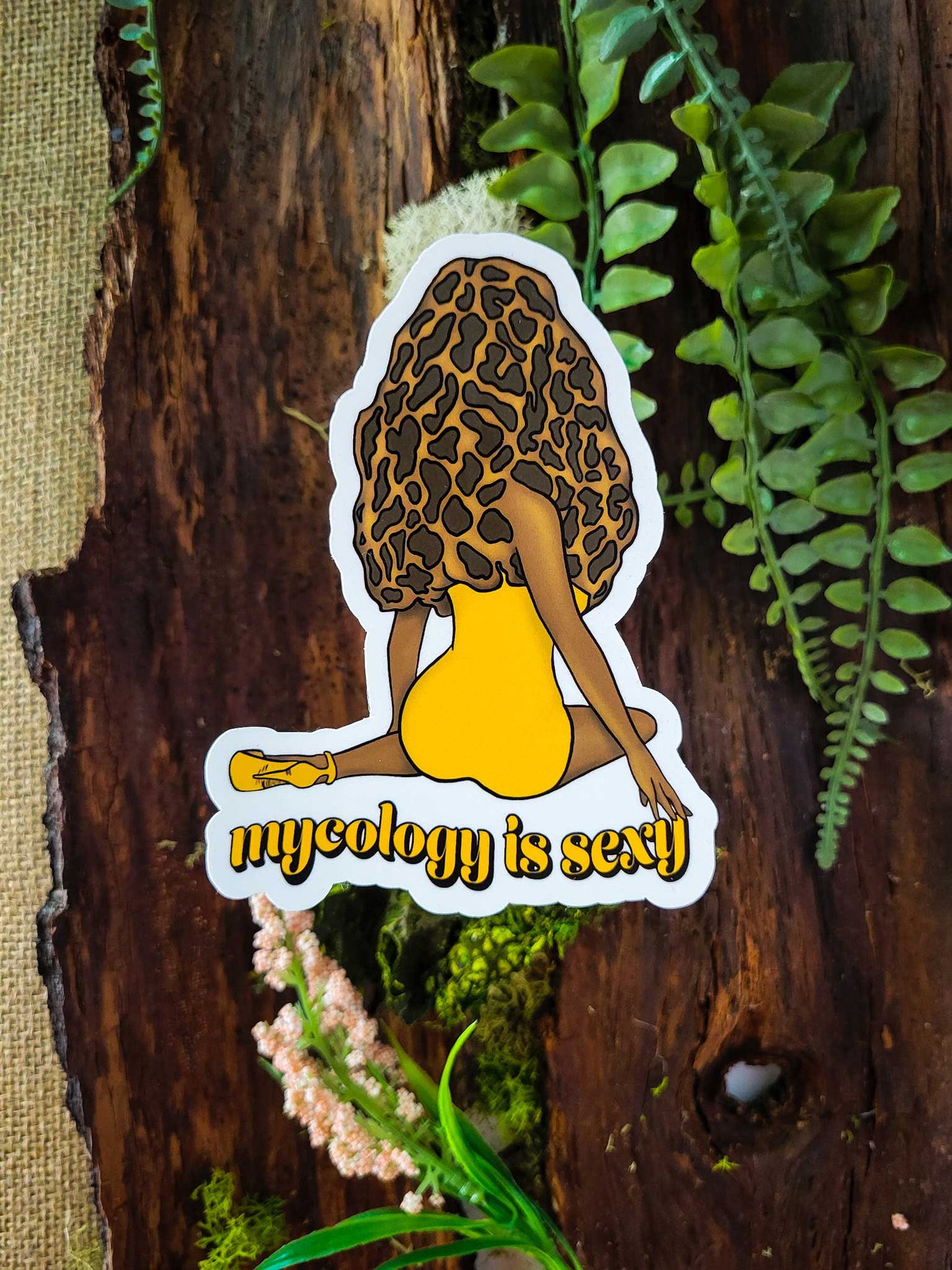 Madam Morel | Sexy Mushroom Pinup Girl Sticker