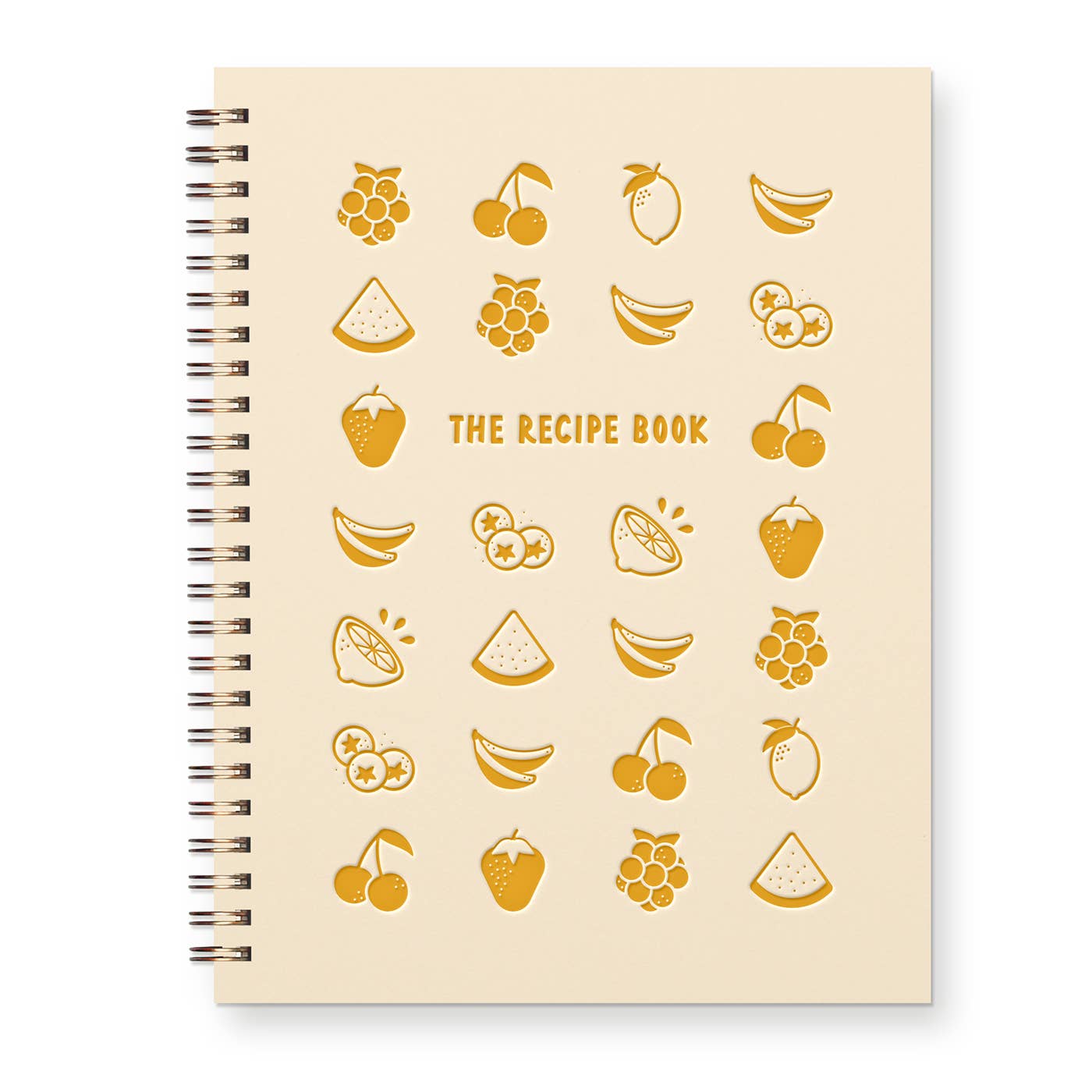 Fruit Grid Recipe Book in Cream