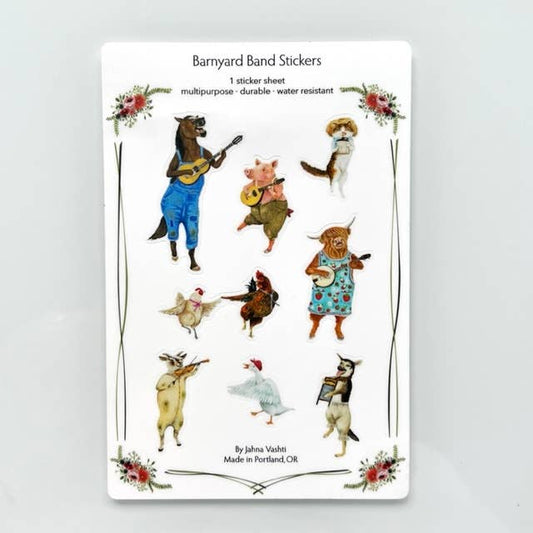 Barnyard Band Sticker Sheet