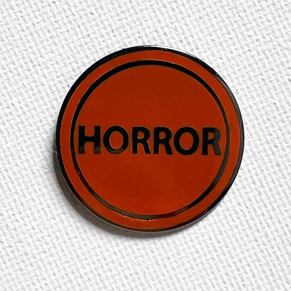 Horror VHS Sticker Pin