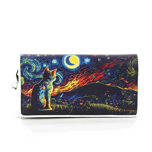 Van Gogh Cat Wallet In Vinyl