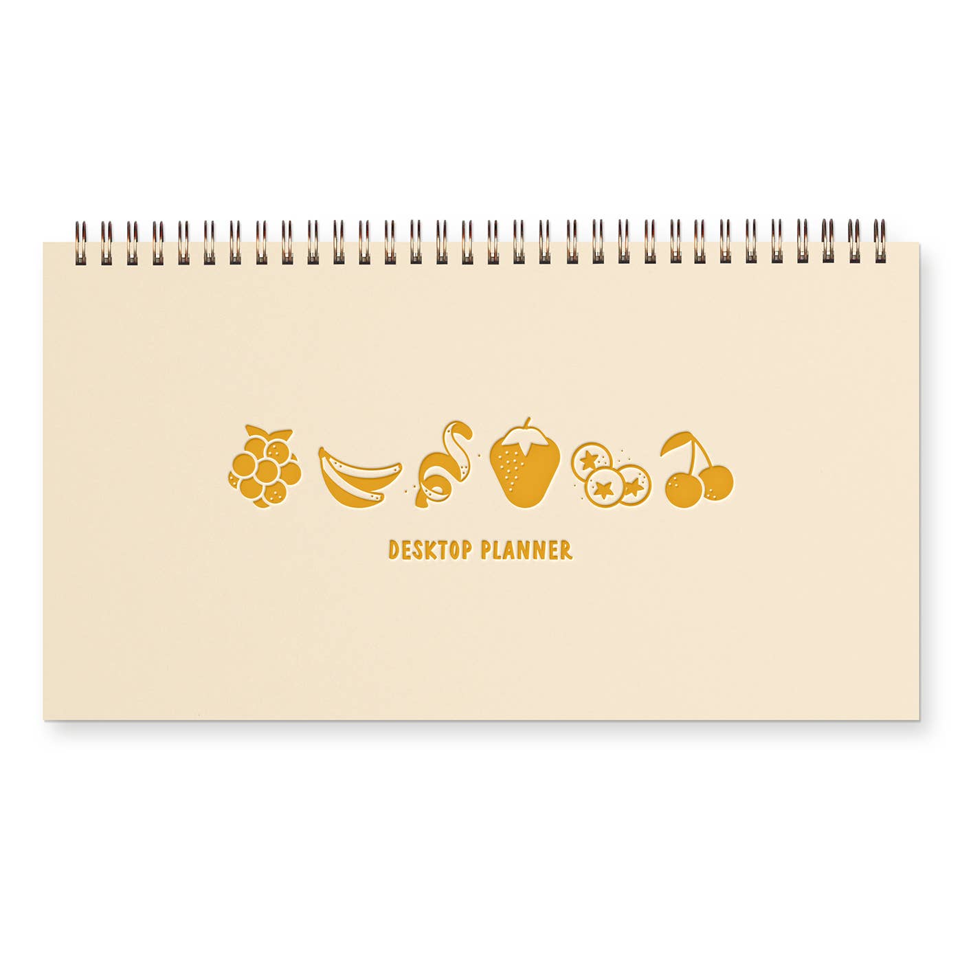 Fruit Grid Undated Weekly Planner in Cream