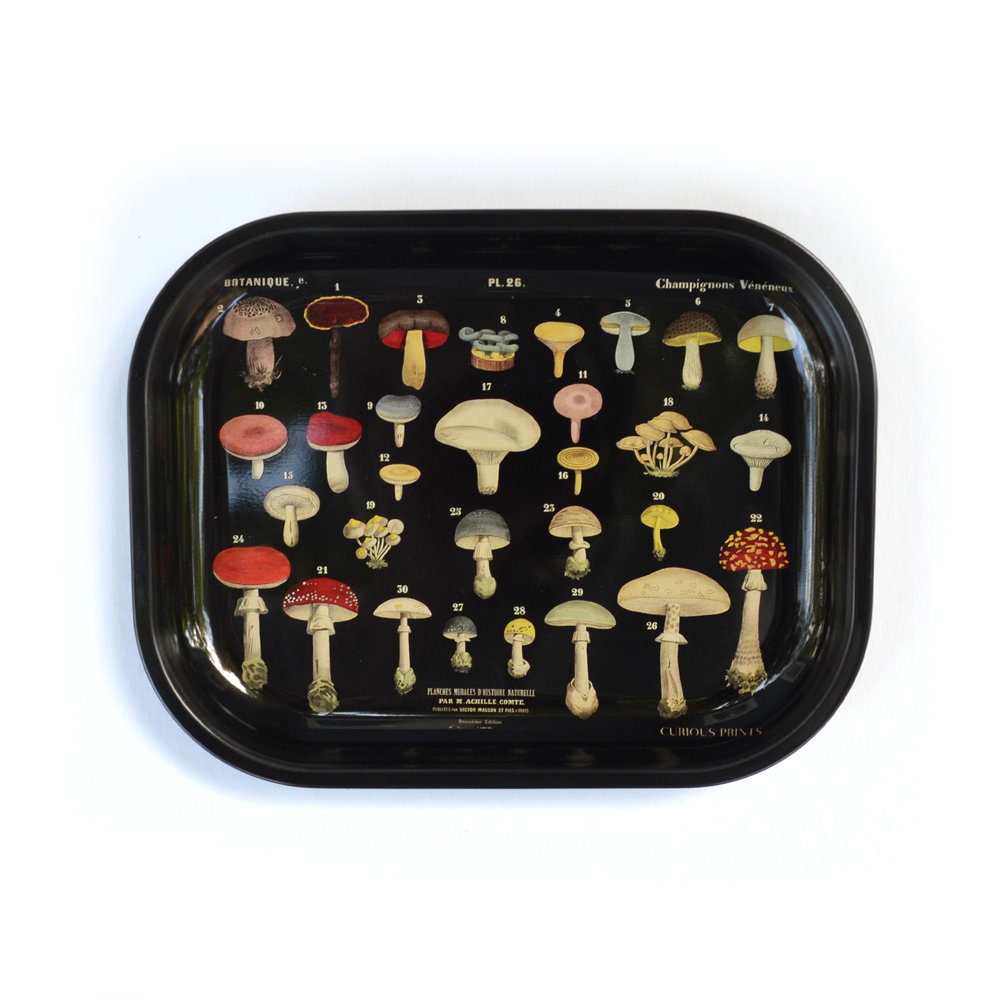 Vintage Mushroom Tray in Black