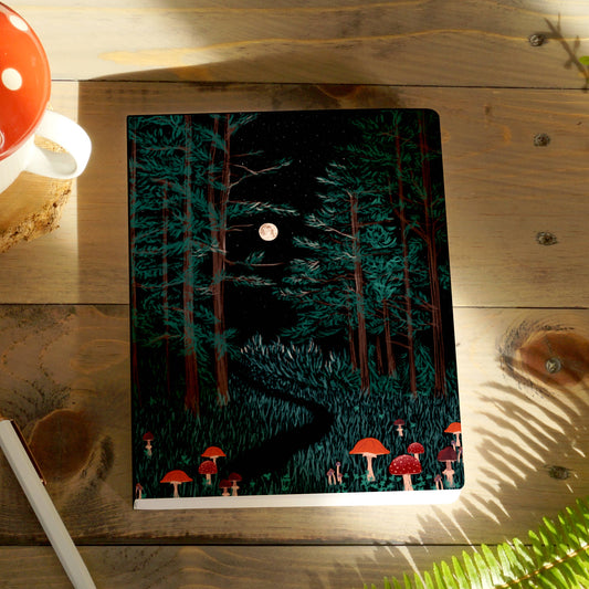Moonrise Forest Layflat Medium Notebook