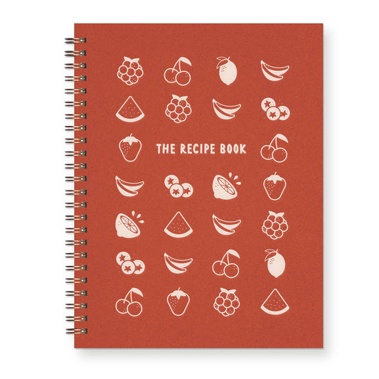 Fruit Grid Recipe Book in Terracotta