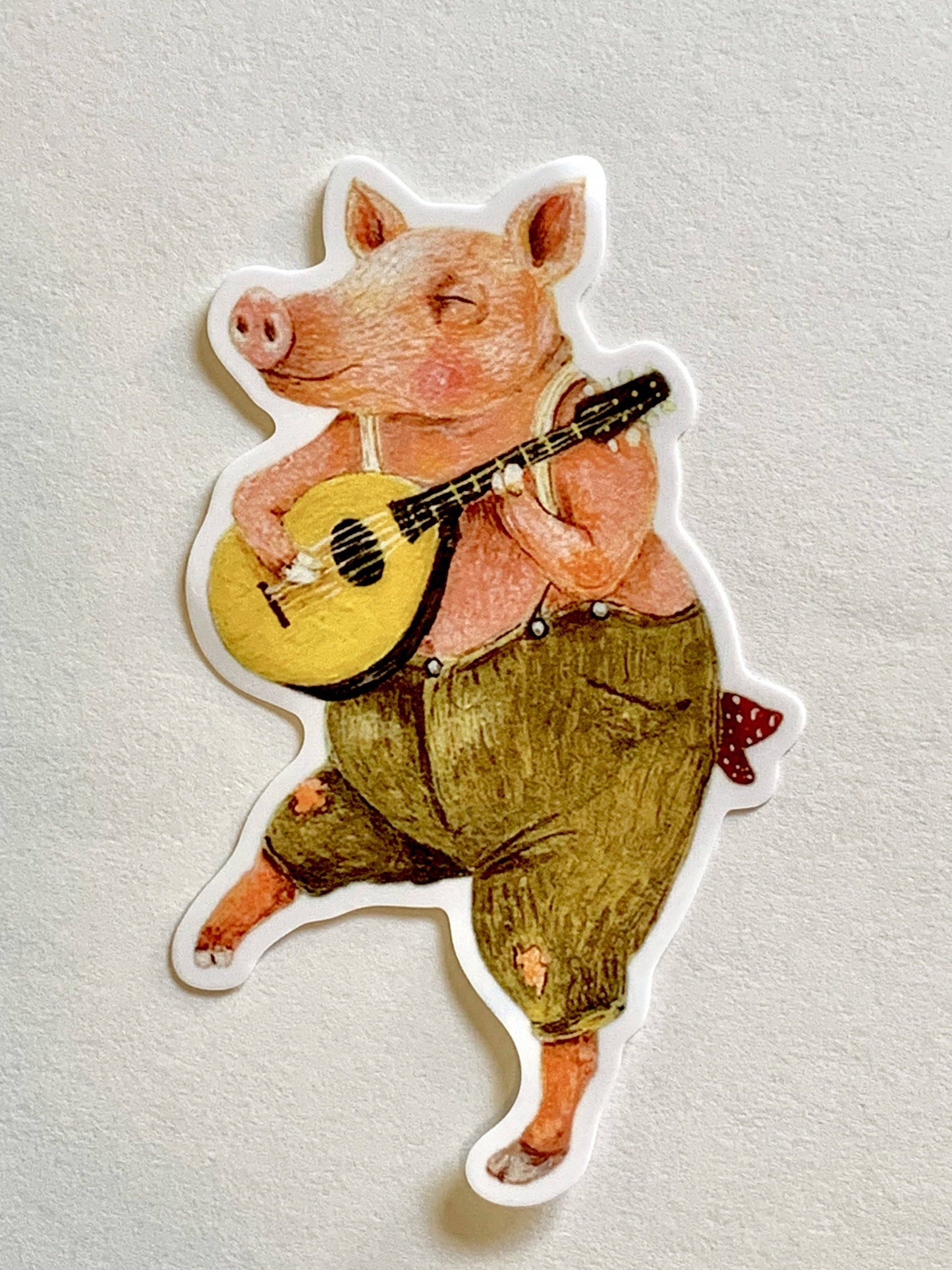 Clarence the Pig Vinyl Sticker