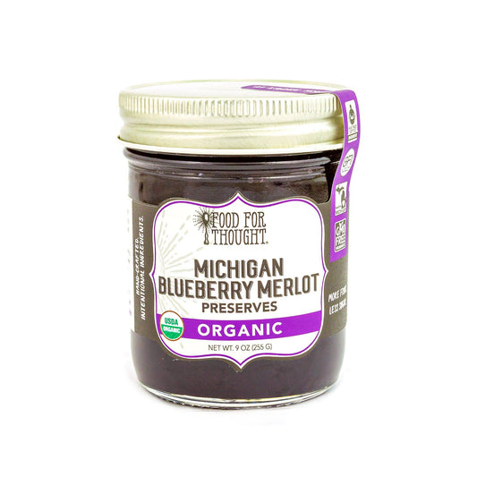 Organic Michigan Blueberry Merlot Preserves