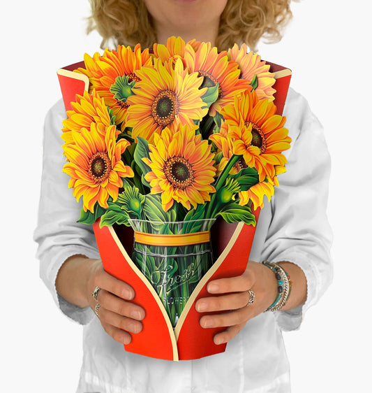 Sunflowers Pop-Up Greeting Card