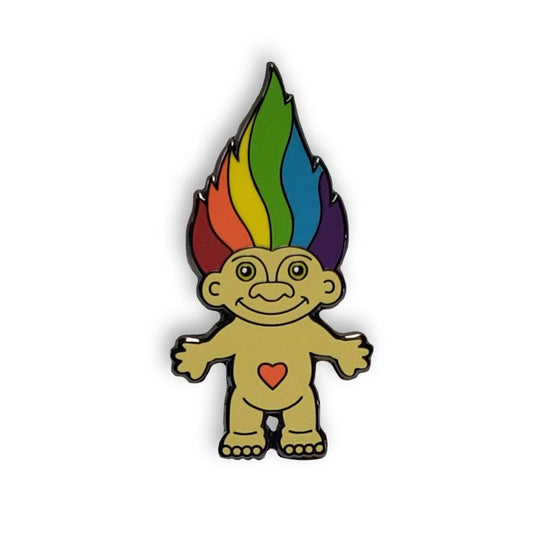 Rainbow Troll Enamel Pin
