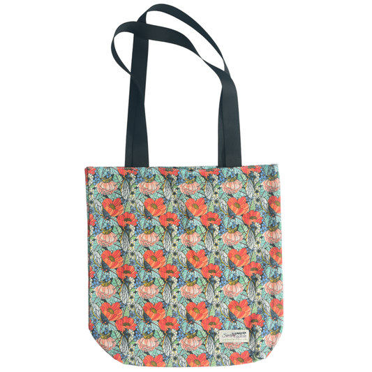 Summer Chorus (Cicadas) Canvas Shopping Tote