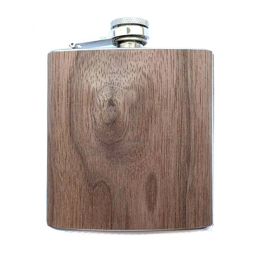 Wood Flask 6oz - Walnut